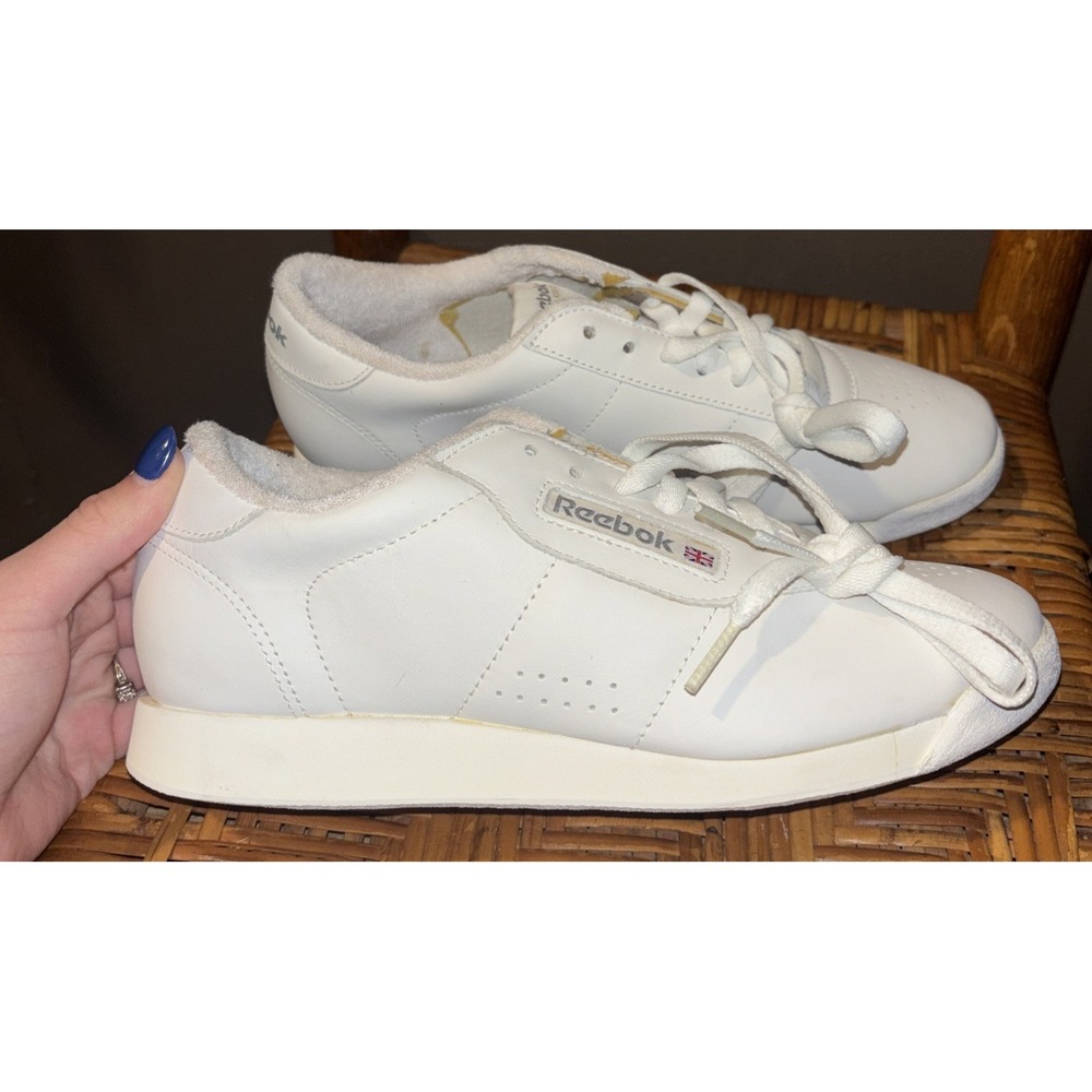 Reebok Womens Classic The Princess Size 8 Lace Up Low Top White Sneaker Shoes